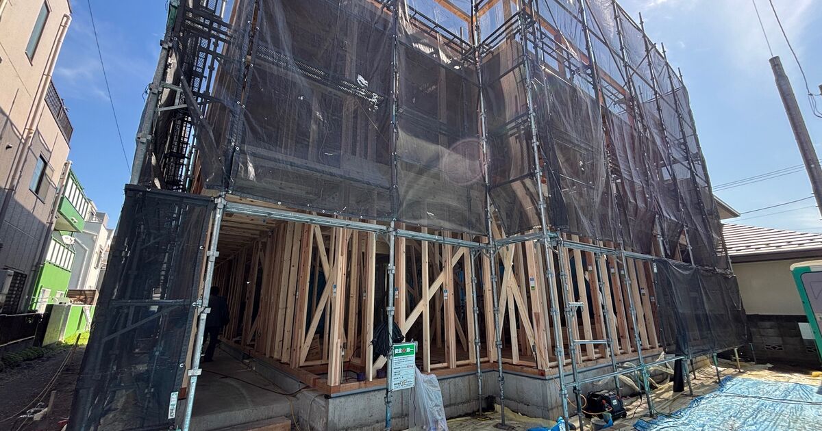 自社アパート建築中！ | 建売住宅の情報や建築現場の様子をご紹介しています | 自社スタッフで施工を行う株式会社エムズホーム